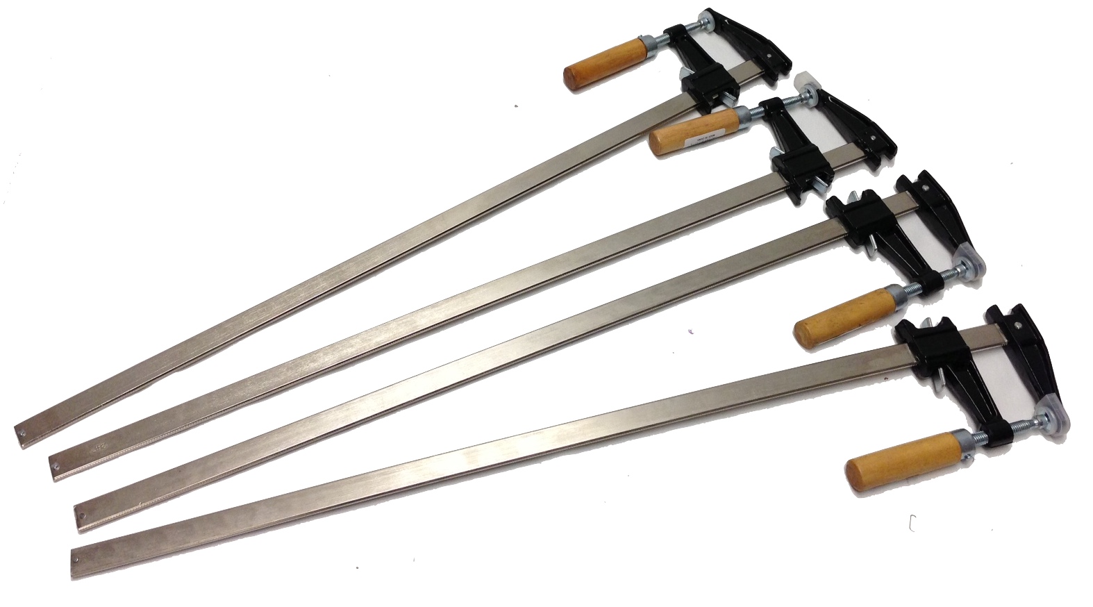 Lot of 4 New 24" Wood Type Bar Clamps Woodworking Tools eBay